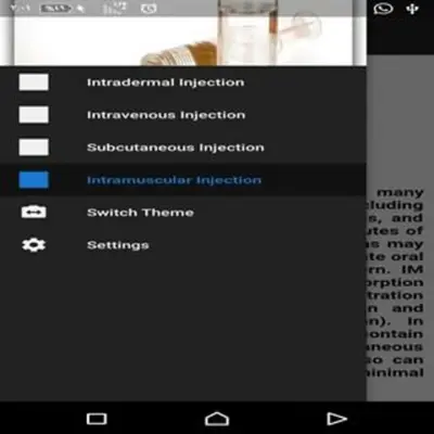 Types of Injection android App screenshot 0