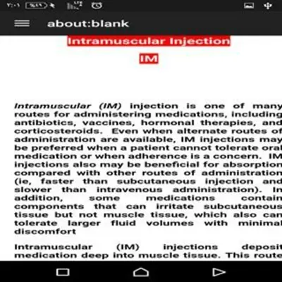 Types of Injection android App screenshot 1